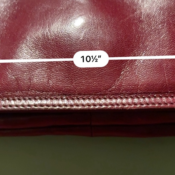 BOTTEGA VENETA VINTAGE BURGUNDY SHOULDER BAG - Picture 8 of 12